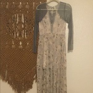 Free People Sheer maxi dress